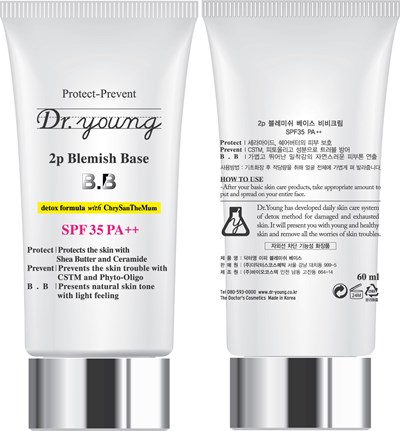 Label (Dr Young 2p Blemish Base Spf35 Pa Picture)